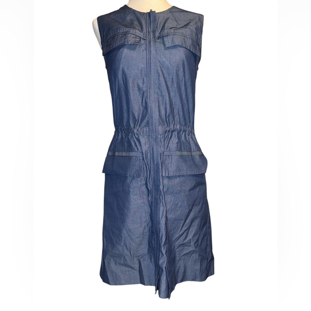 Theory Blue Sebiya Mini Dress - Picture 4 of 7